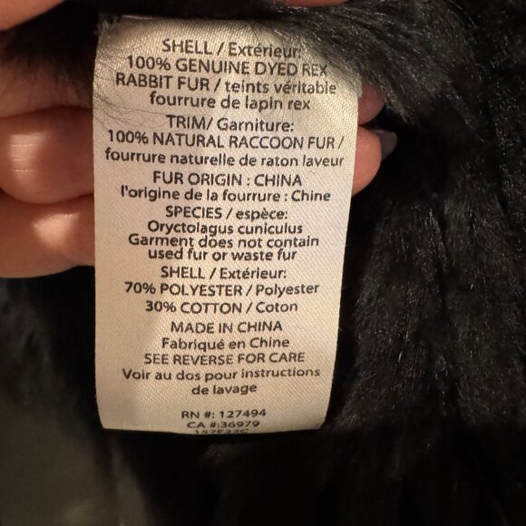 Heartloom Black Rabbit Vest - Picture 3 of 5